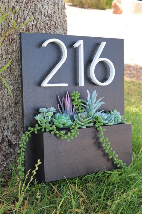 how to make a metal house address planter|how to make address post.